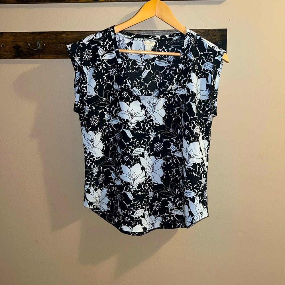 J. Crew Floral Blouse